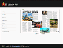 Tablet Screenshot of lambangjaya.com